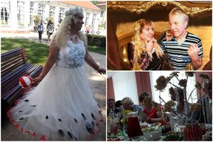 Ištekėjo interneto sensacija Lina Ananda: suknelę siuvosi pati