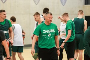 Šarūnas Jasikevičius įvertino žalgiriečių pasirodymą pirmajame mače