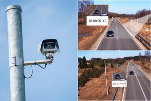 Neviešintos vidutinio greičio matuoklių savybės: palikta spraga ir kas bus pravažiavus kelkraščiu