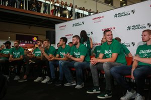 Kauno „Žalgiris“ pristatė savo naująją sudėtį krepšinio aistruoliams
