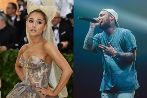 Ariana Grande pasidalijo jautria Maco Millerio nuotrauka 
