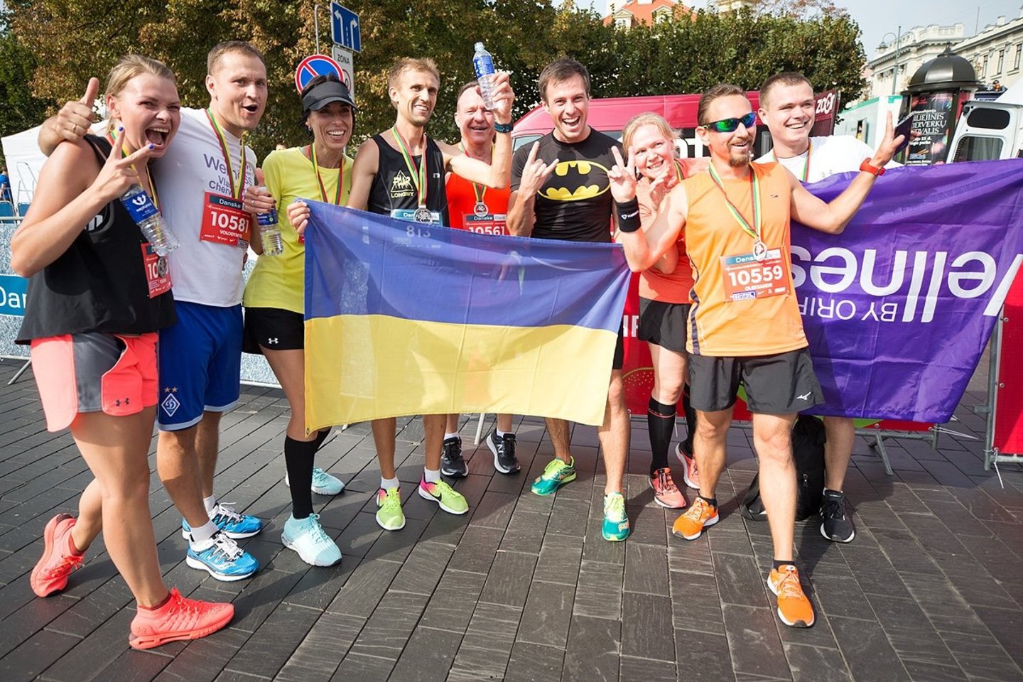  Vilniaus maratoną vyrų tarpe laimėjo ukrainietis Bogdamas Semenovičius, o moterų - jo žmona Natalija Semenovič<br> A.Didžgalvio nuotr.