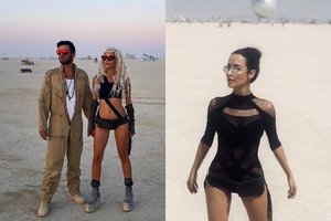 „Burning man“ festivalyje išskirtinai žibėjo Ugnė Skonsmanaitė su sužadėtiniu