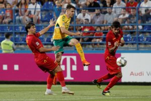 Lietuvos futbolo rinktinė ir toliau beviltiška – Tautų lygoje vėl pralaimėjo