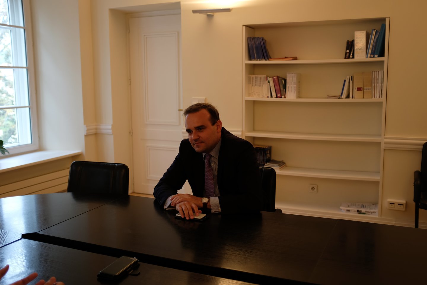  Vilniuje viešėjęs Prancūzijos parlamento narys Alexandre Holroyd įsitikinęs, kad Baltijos šalys yra Europos sėkmės pavyzdys.<br> Prancūzijos ambasados Vilniuje nuotr.