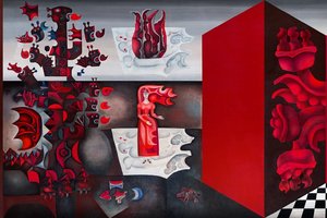 MO muziejuje atgyja Algirdo Steponavičiaus ir Birutės Žilytės freska