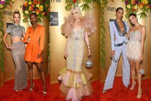 Mados vakarėlyje – efektingos iškirptės ir tūkstančius kainuojančios suknelės