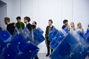 Šiuolaikinio meno žvaigždės G. Trimakas ir A. Bumšteinas naujausius darbus pristatė „Vartuose“