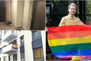 Po padegimų Romo Zabarausko laiptinėje – policijos atsakas