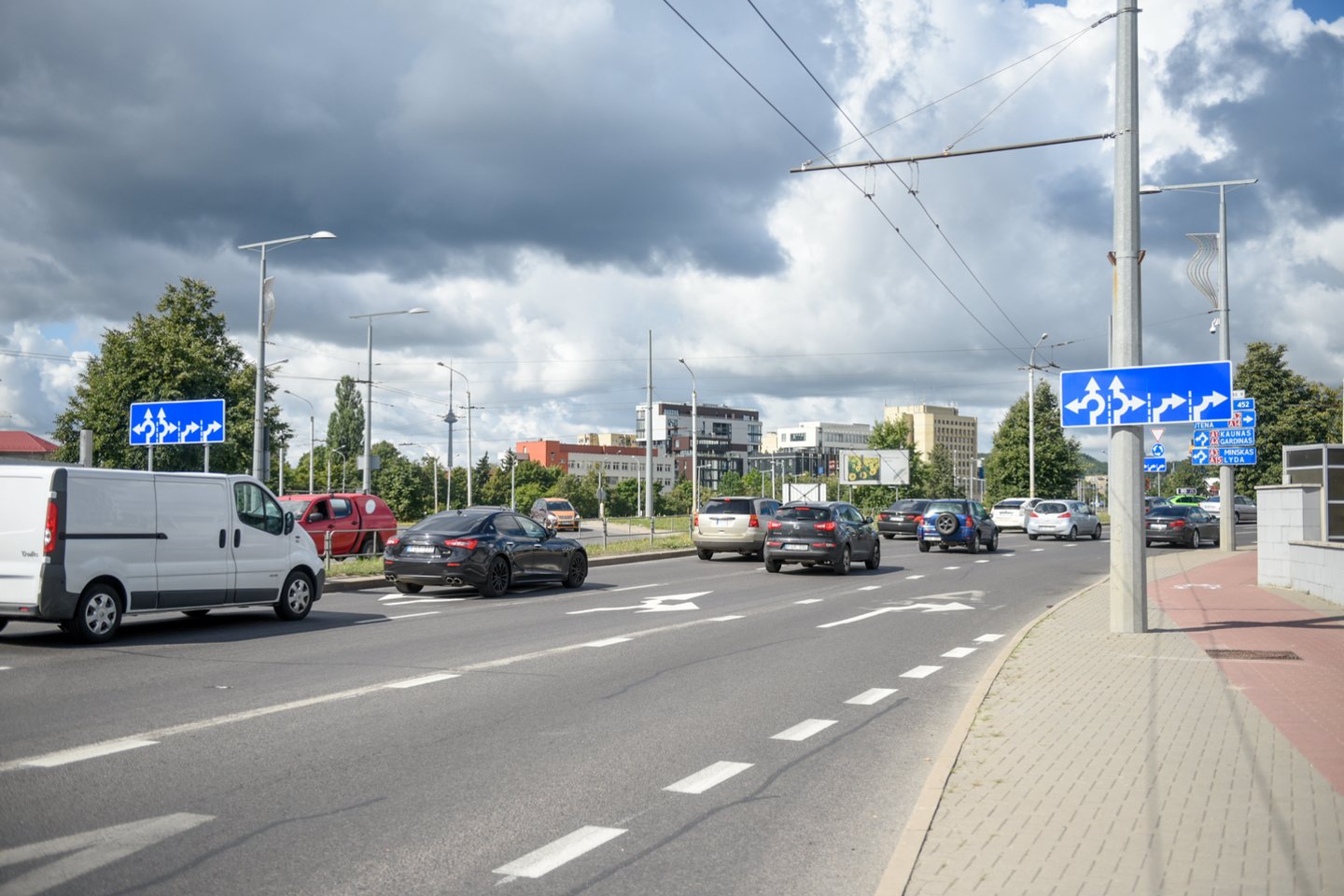 Vilniaus miesto savivaldybė užsimena apie naujos estakados, kuri sujungtų T. Narbuto gatvę su Konstitucijos prospektu, statybą.<br>D.Umbraso nuotr.