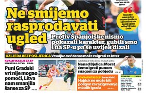 Kroatijos žiniasklaida: „Lietuva mus nutolino nuo pasaulio čempionato“