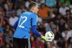 Vartininkas V. Černiauskas prisidirbo Bulgarijoje: įsimušė kuriozinį įvartį į savus vartus