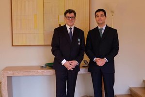 Jubiliejų švenčiančiam Eugenijui Skerstonui – svarbus Prancūzijos ambasados įvertinimas