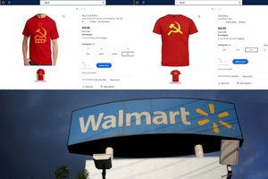 Po Lietuvos kritikos „Walmart“ išima iš prekybos sovietinius marškinėlius