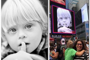 Lietuvio vaiko veidą pamatė tūkstančiai niujorkiečių: priežastis – ypatinga