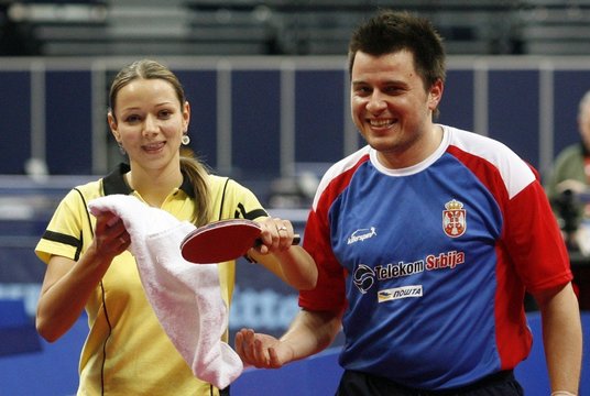 R. Paškauskienė su porininku pateko į Europos stalo teniso čempionato aštuntfinalį