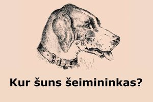140 metų senumo iššūkis: ar matote šuns šeimininką?