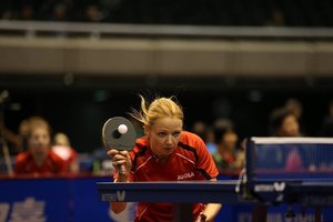 R. Paškauskienė su porininku pralaimėjo Europos stalo teniso čempionato pusfinalio kovą