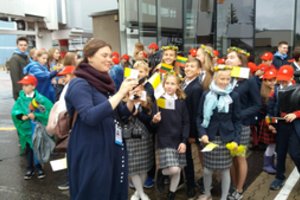 Popiežiaus laukimas oro uoste: nerimas, jaudulys ir šypsenos