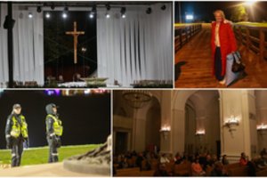 Kauną apėmė laukimo jaudulys – Santakos parke renkasi pirmieji maldininkai