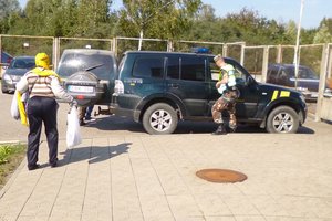 Nelegalus iš Nigerijos pasieniečiai sulaikė degalinėje