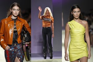 Ant podiumo pasirodžiusi 63-ejų Donatella Versace spinduliavo jaunyste