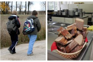 Mokyklų valgyklose atvimpa žandikauliai: prie nemokamų pietų driekiasi eilės