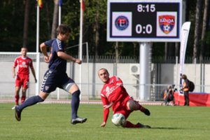 LFF taurės finalo dvikovos Alytuje pasižymi atkaklumu ir rezultatyvumu