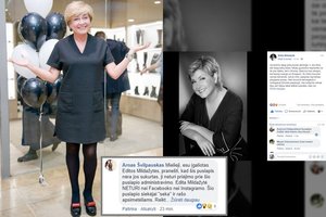Sukčiai feisbuke naudojasi Editos Mildažytės vardu ir viešina jautrius įrašus