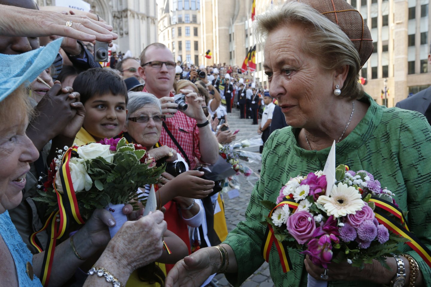  Italė Paola Belgijos karalienė buvo 20 metų nuo 1993-ųjų.<br> Reuters/Scanpix nuotr.