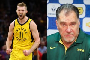 Patarimų iš tėčio sulaukęs D. Sabonis įtiko „Pacers“: klubas pratęsė sutartį su lietuviu