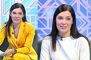 Laidų vedėja Eglė Daugėlaitė popiežių pagerbė ir drabužių spalvomis