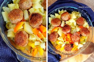 Daržovių troškinys su kukuliukais – šeima suvalgė iki paskutinio šaukšto