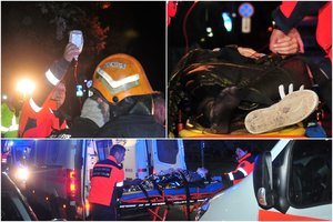 Paaiškėjo, kokių sužalojimų per avariją Vilniaus Žvėryne patyrė trys merginos 