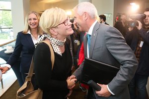 Ingrida Šimonytė ir Vygaudas Ušackas partijai pristatė savo idėjas: kalbėjo apie grėsmes