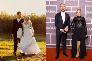 Humoristas Mantas Stonkus su žmona Indre švenčia varines vestuves