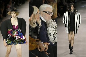 Į „Celine“ kolekcijos pristatymą Lady Gagą atlydėjo prancūzų mados legenda