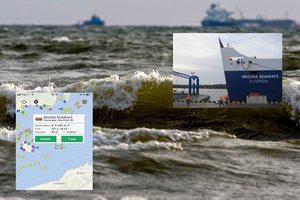 Jūroje užsiliepsnojęs keltas – specialistų rankose: aiškinasi incidento priežastis