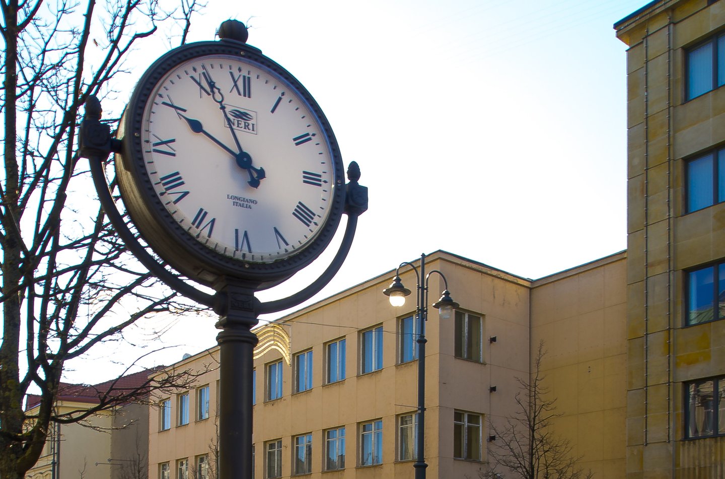 Vilnius,laikrodis,rytas