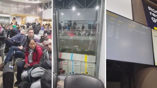Paviešino, kas dėjosi Palangos oro uoste, kuriame laukė įstrigę keleiviai ir laimėjo 100 eurų