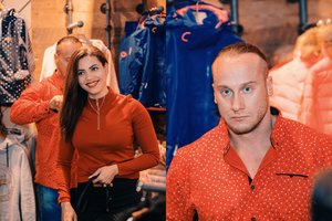 Treneris Andrius Pauliukevičius į renginį atskubėjo su gražuole žmona Ilka Adams