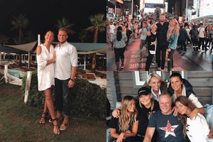 Baigusi studijas Londone Arvydo Sabonio dukra Aušrinė dar labiau pražydo šalia šeimos