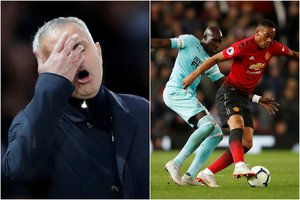  Trys vėlyvi „Man United“ įvarčiai laikinai išgelbėjo svylantį J. Mourinho kailį 