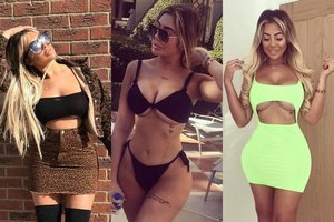 Seksualiosios Chloe Ferry stilius: renkasi krūtinę vos dengiančius derinius