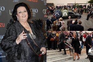 Į Montserrat Caballe laidotuves plūdo minios gerbėjų ir karališkieji asmenys