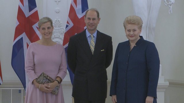 Prezidentė susitiko su Lietuvoje viešinčiu princu Edvardu ir jo sutuoktine