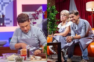Deivis Norvilas su mama Jūrate susirungė virtuvėje