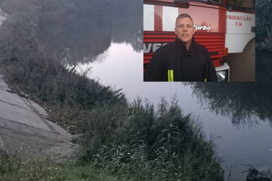 Laimingai pasibaigusi drama: Priekulės ugniagesys išgelbėjo skendusią moterį