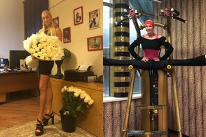 Seksualioji balerina Anastasija Voločkova stulbina savo lankstumu