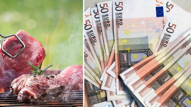 Lietuviai pašėlo išlaidauti: už gabalėlį mėsos – 50 eurų